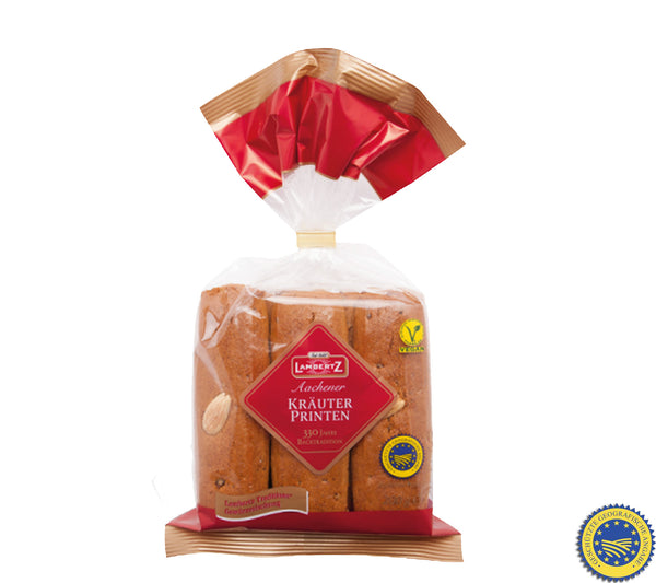 Lambertz 200g Aachener Kräuter Printen mit der Traditions-Gewürzmischung MHD: 30/04/2025
