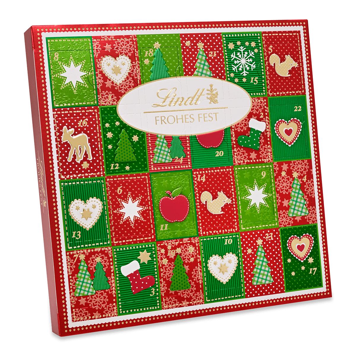 Lindt Frohes Fest Mini Tisch Adventskalender 115g