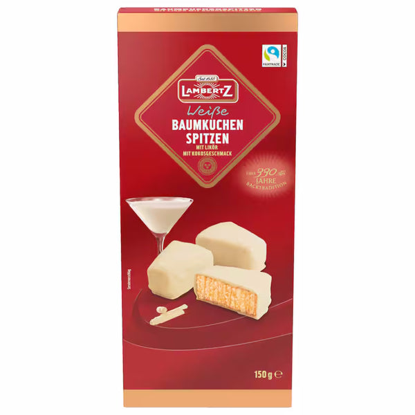 Weisse Baumkuchenspitzen  Kokos Likör in  white Choclate 450g