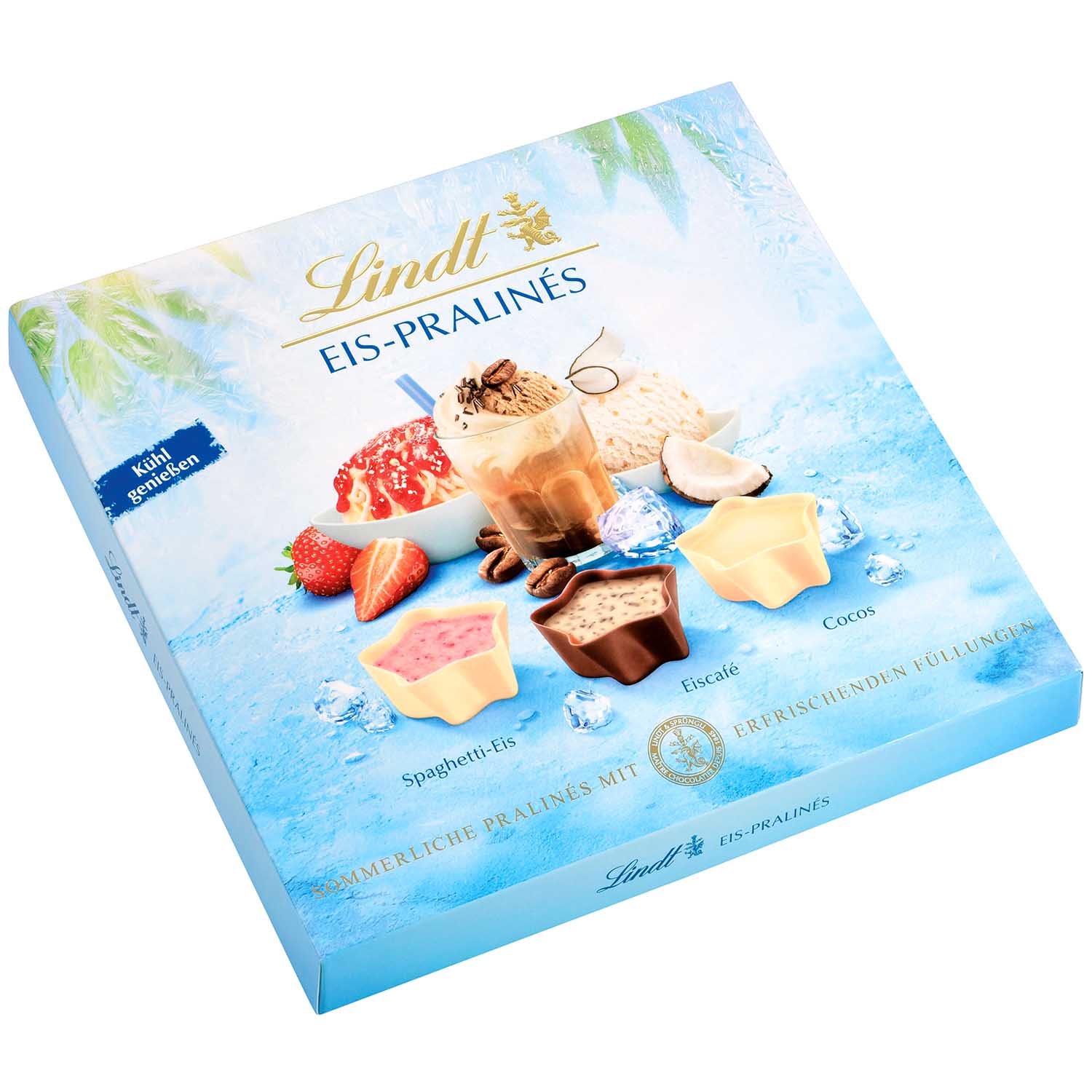 Lindt Eis-Pralinen Sommer Schokolade Limited-Edition (148g Schachtel) (ohne Alkohol)