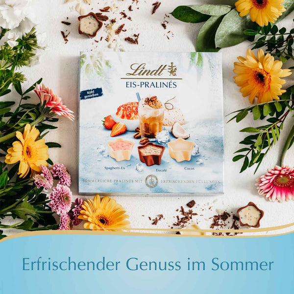 Lindt Eis-Pralinen Sommer Schokolade Limited-Edition (148g Schachtel) (ohne Alkohol)