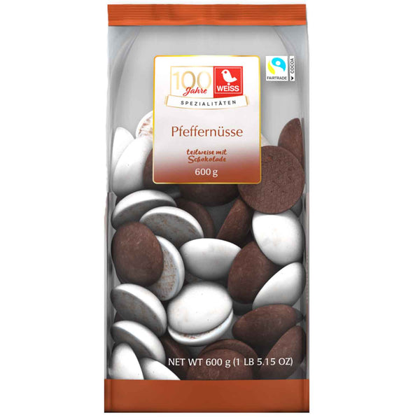 Weiss PfefferNüsse im MIX glasiert & schoko 600g