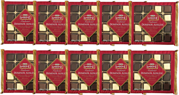 Lambertz 2kg Aachener Dominos Auslese Zartbitter Vollmilch weisse Dominosteine MHD 30.04.26
