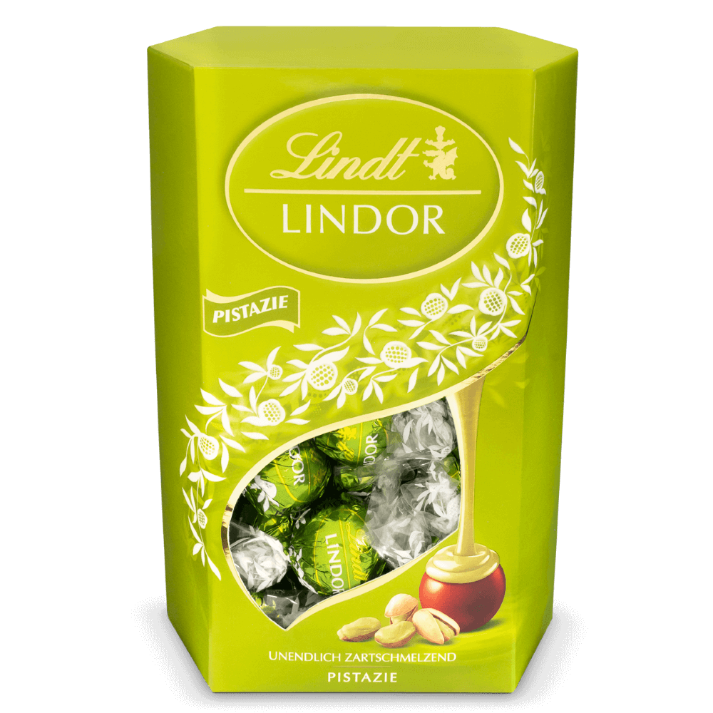 Lindt LINDOR Pistazie 500g  Vollmilch mit Pistaziencremefüllung
