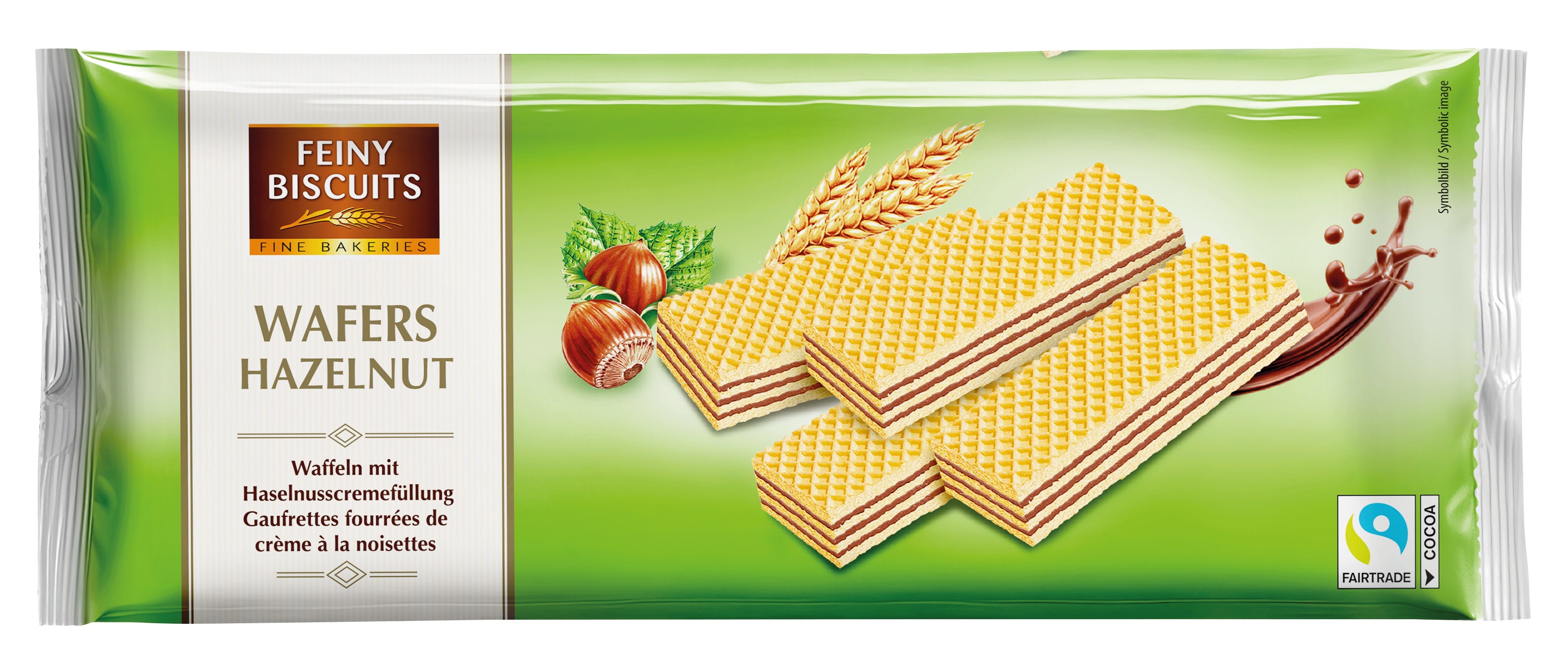Feiny Biscuit 4x 250g Waffer Hazelnut Haselnuss | 1000g