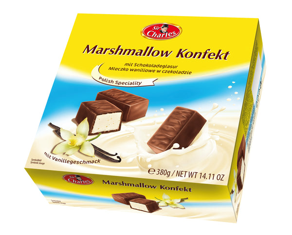 Sir Charles Marshmallow Konfekt mit Schokoladeglasur 380g