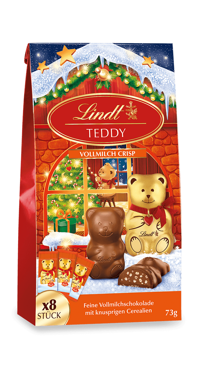 Lindt TEDDY gefüllt Vollmilch Crisp 73g