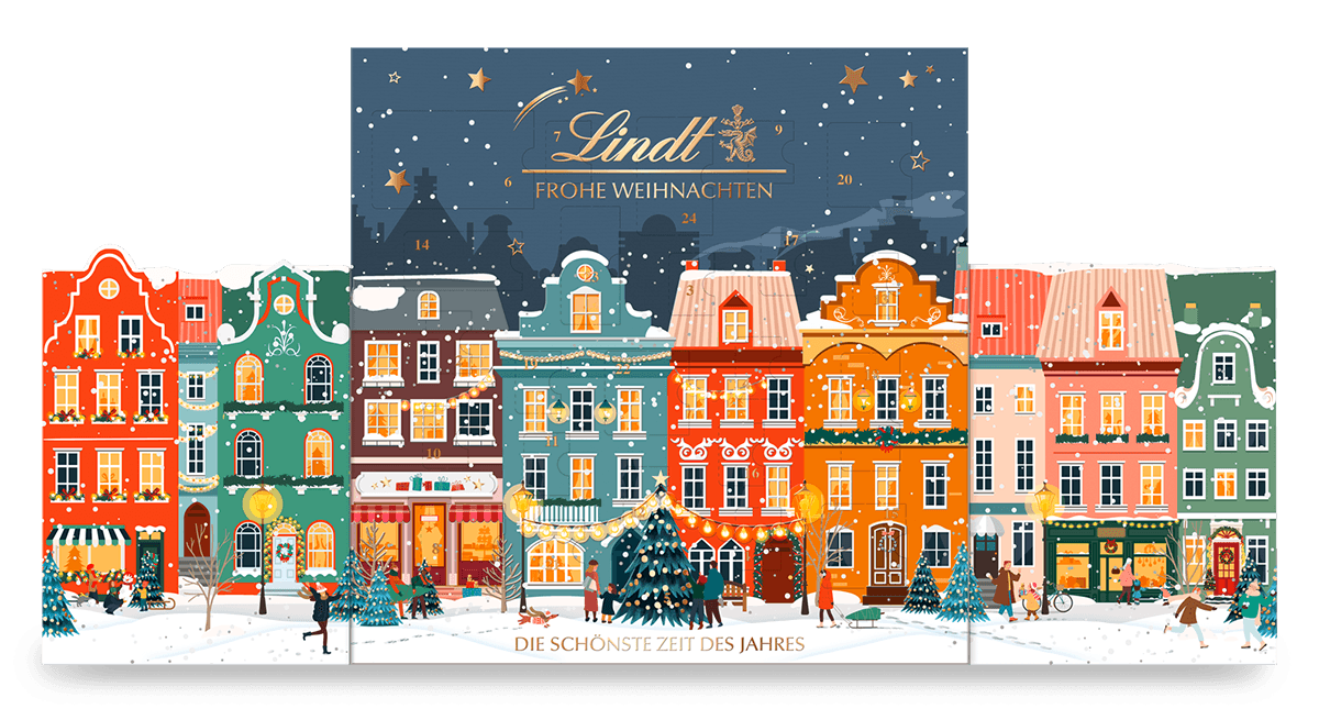 Lindt Winterhäuser Adventskalender 153g