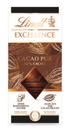 3x EXCELLENCE CACAO PUR - LINDT | 3x 50 g Tafel | alles aus der Cacao-Frucht mit 82% acao | ohne weitere Zutaten | 150g