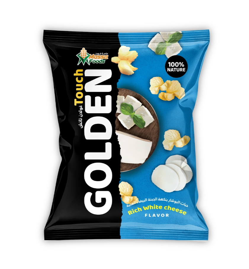 Golden Touch – Knusprige Mais-Popcorn (White Cheese Flavour) - 12 x 70g