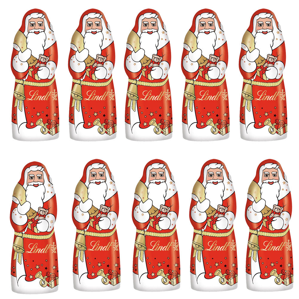 Lindt Weihnachtsmann aus feinster Alpenvollmilch Schokolade 40 g je Santa Claus MHD 2026