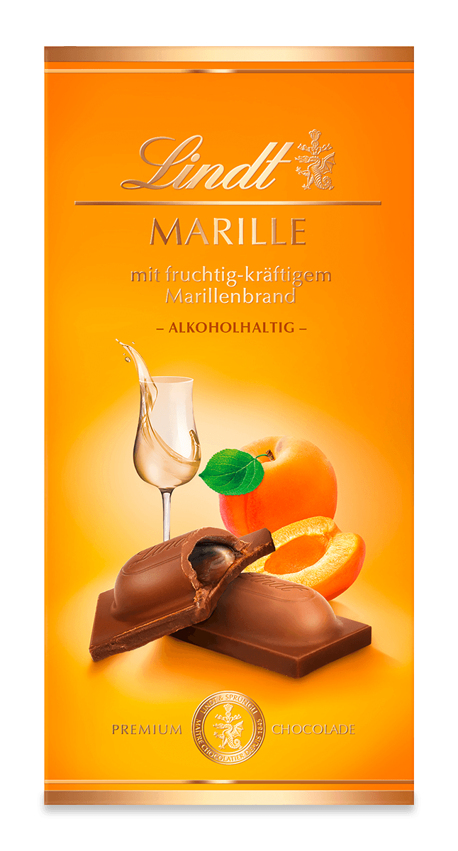 Lindt Marille Vollmilch Tafel 100g