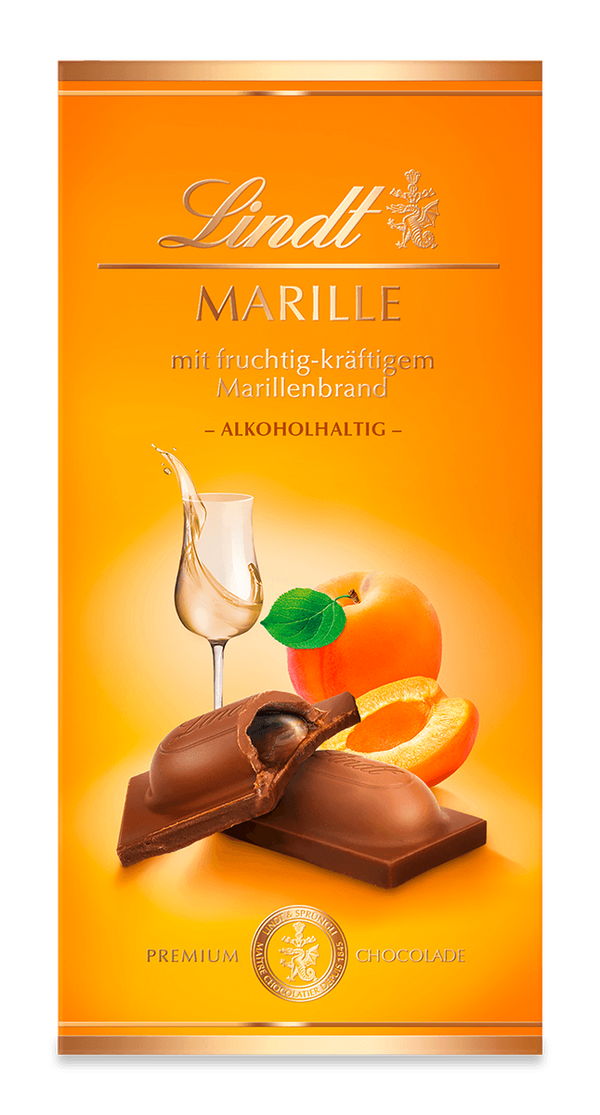 Lindt Marille Vollmilch Tafel 100g
