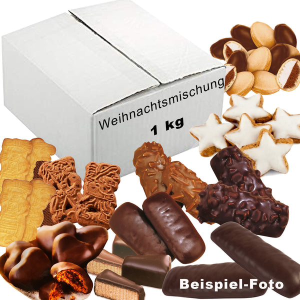 1 Kilo Weihnachten Gebäckmischung  | Lambertz Weihnachtsmischung Überraschungspaket mindestens 6 verschiedene Spezialitäten  | Lose Ware im Beutel 2. Wahl | 1000g