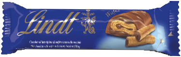 Lindt Waffel Riegel | Knusprige Waffelblätter in zarter Praline-Füllung umhüllt von feiner Vollmilch-Schokolade | 1x 35g