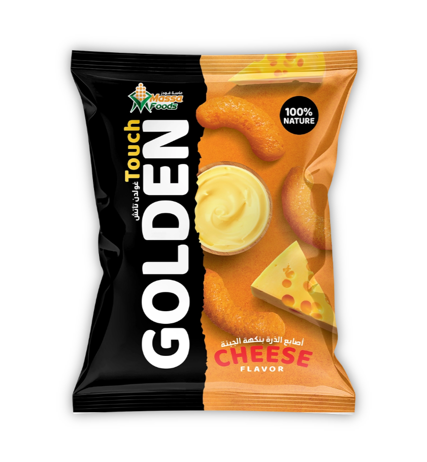 Golden Touch – Knusprige Mais-Sticks (Cheese Flavour) - 12 x 70g