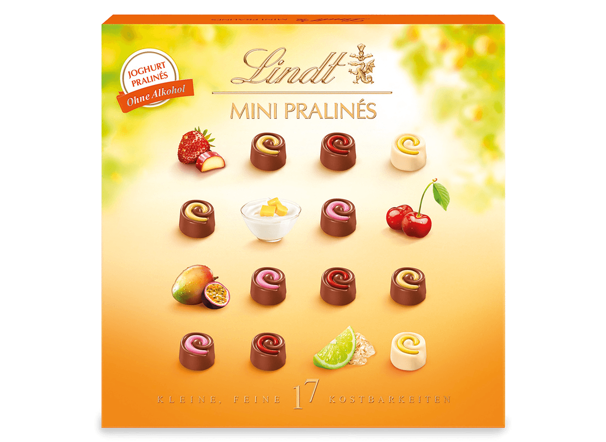 Lindt Sommer MINI PRALINÉS Joghurt 90g