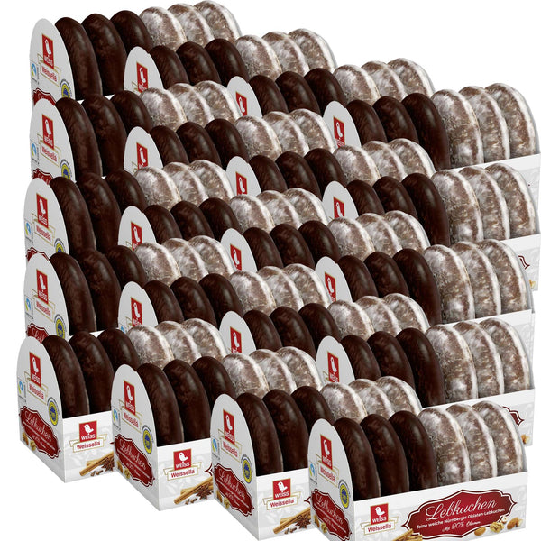WEISS 20x 200g Weissella Oblaten Lebkuchen ZWEIFACH  20% Nüsse 4 Kg MHD 4/26