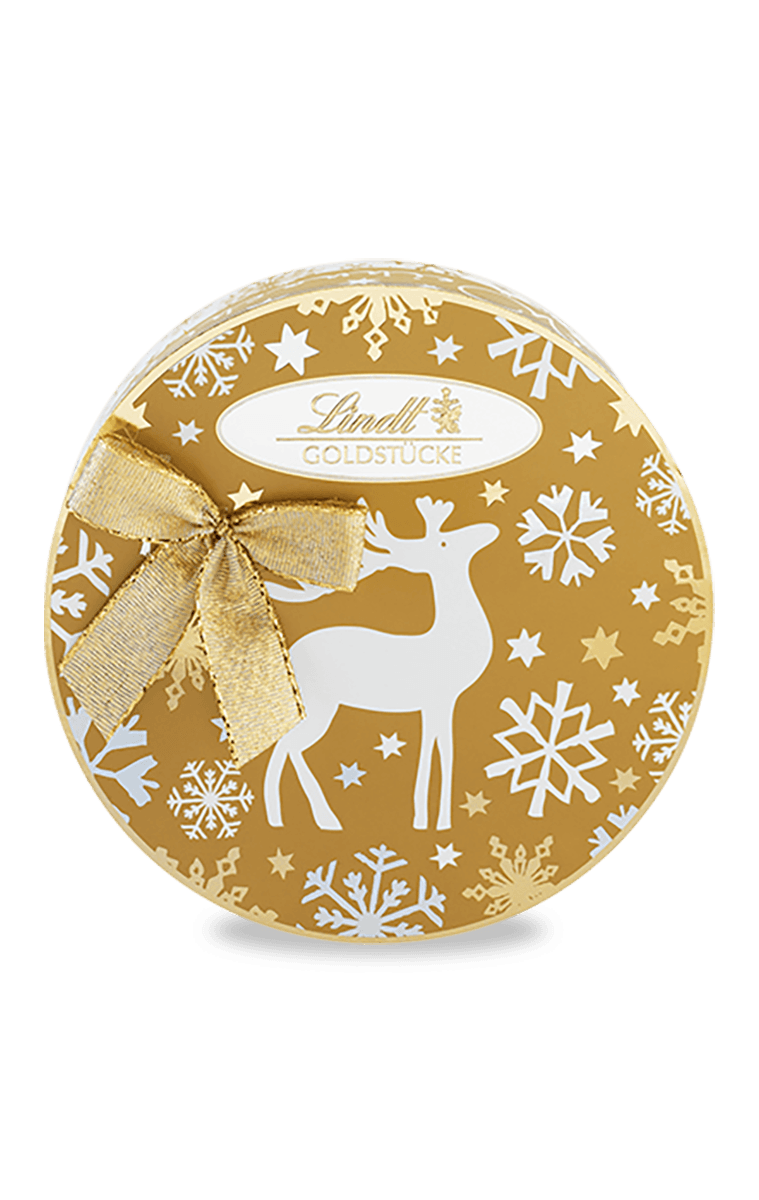 Lindt Goldstücke Pralinés Rundschachtel 140g