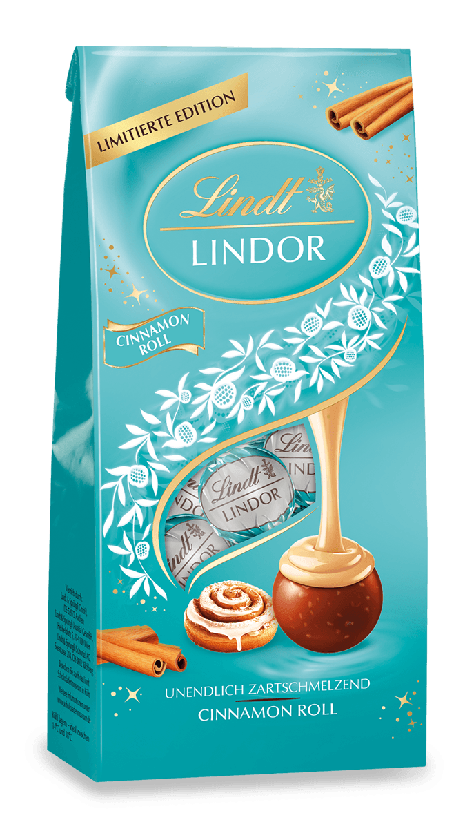 Lindt LINDOR Kugel Beutel Cinnamon Roll 100g