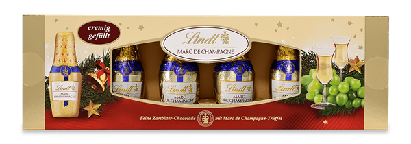 Lindt Alkohol Fläschchen Marc de Champagne 132g