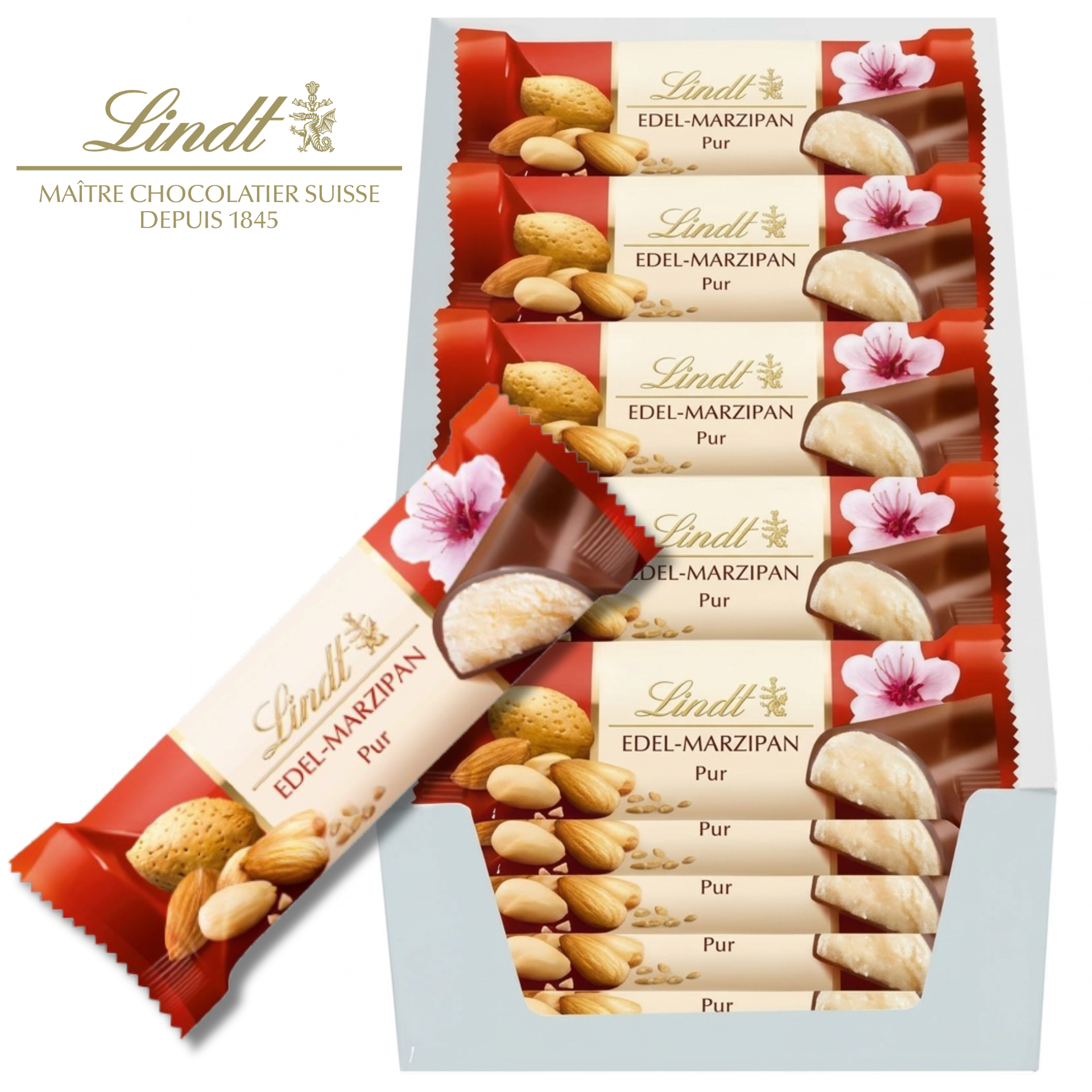 Lindt Edel-Marzipan Riegel 24 x 50g
