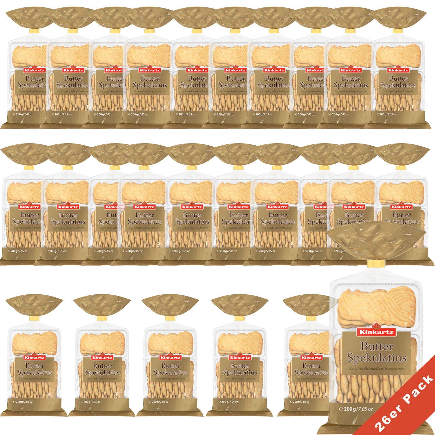 Kinkartz 26 x 200gr. Butter Spekulatius Nach traditionellem Hausrezept MHD 04/26