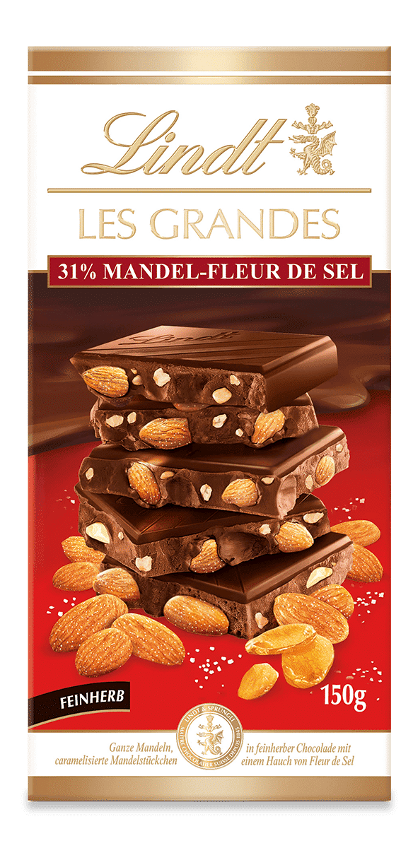 Lindt LES GRANDES Salz-Mandel 150g