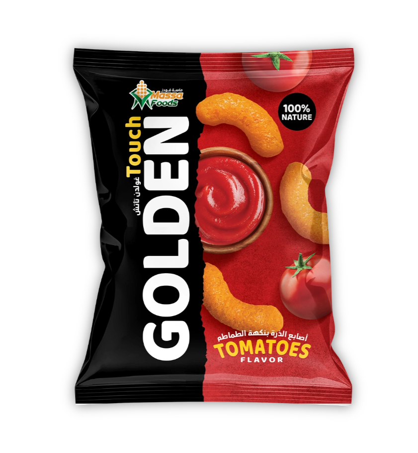 Golden Touch – Knusprige Mais-Sticks (Tomato Flavour) - 12 x 70g