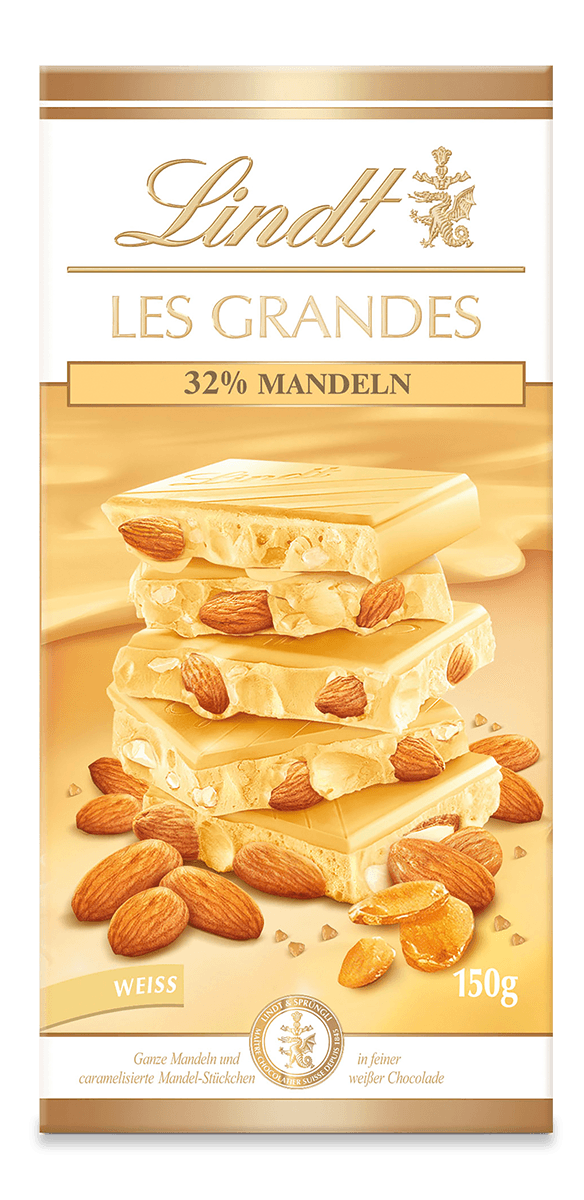 Lindt LES GRANDES Mandel Weiß 150g
