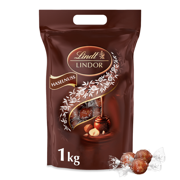 Lindt LINDOR Kugel Beutel Haselnuss 1kg