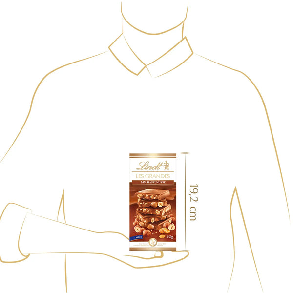 Lindt LES GRANDES Haselnuss Milch 150g