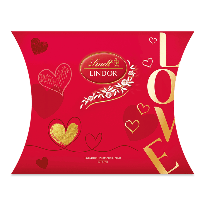 Lindt Lindor Valentinstag Kissen Milch 162g