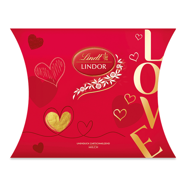 Lindt Lindor Valentinstag Kissen Milch 162g