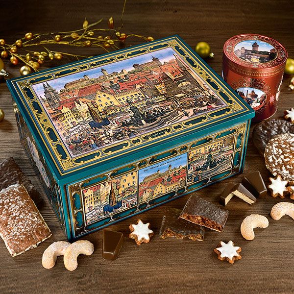 Elisen Truhe Nürnberger Hauptmarkt anno 1508 Haeberlein-Metzger 1.5kg Lebkuchen