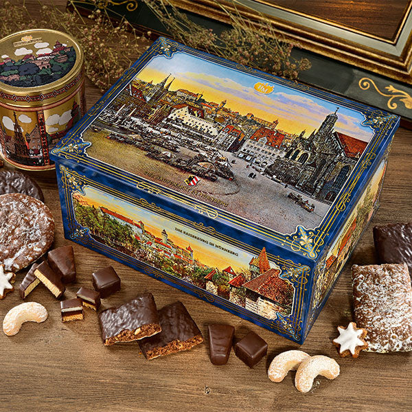 Nürnberger Christkindlesmarkt Truhe Haeberlein Metzger Elisen (1 x 1.75 kg)
