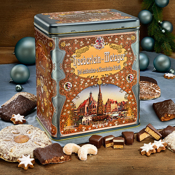 Nostalgie -  Dose  Haeberlein Metzger Nürnberg Nostalgische Metalldose ( 1,625kg )