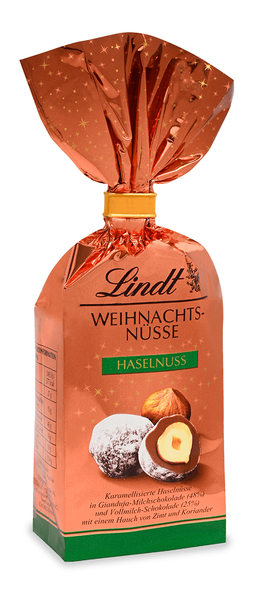 Lindt Haselnuss  Weihnachtsmandeln im Beutel 100g