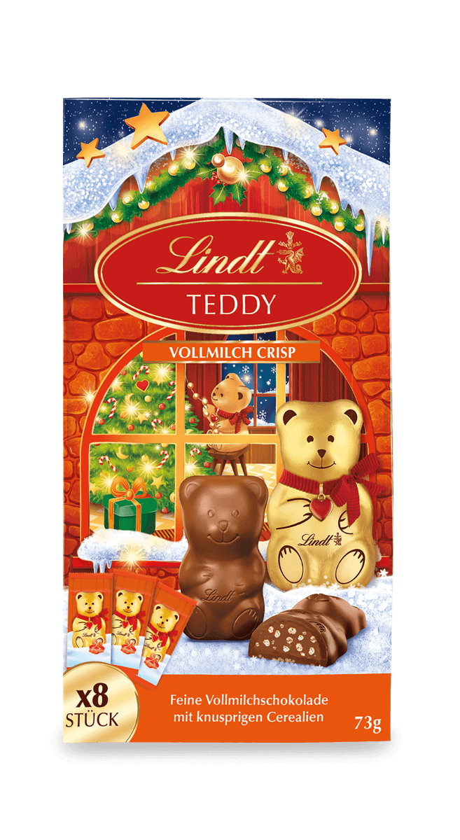 Lindt TEDDY gefüllt Vollmilch Crisp 73g