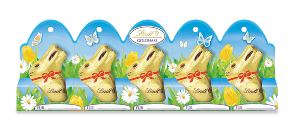 Lindt Mini GOLDHASE 5x10g Vollmilch 50g