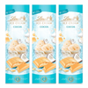LINDT Sommer-Tafeln 3x 100g Weisse Schokolade mit erfrischend exotischer Cocos Füllung 300g