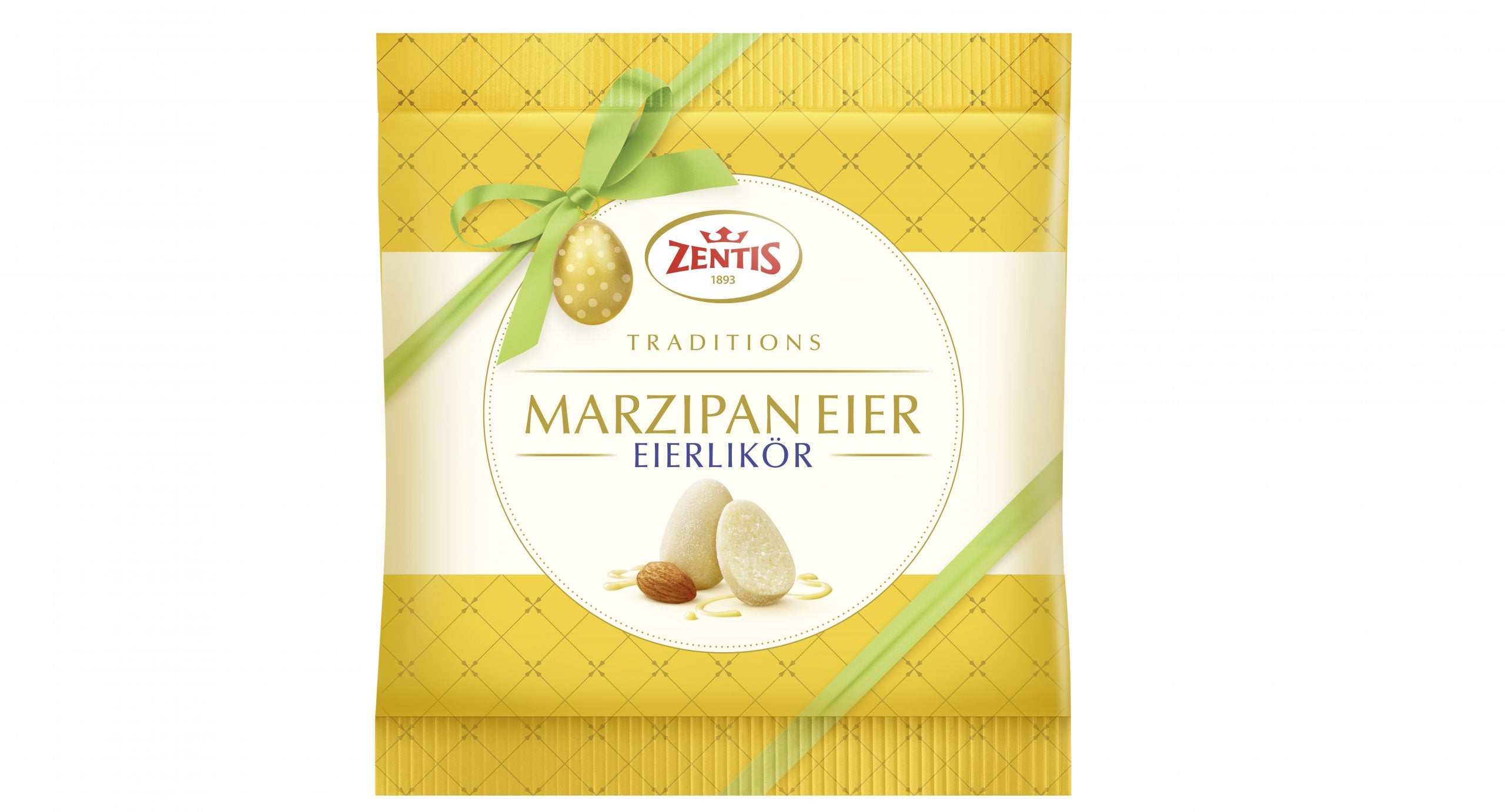 5x 125g Zentis Marzipan Eier Eierlikör | 625g
