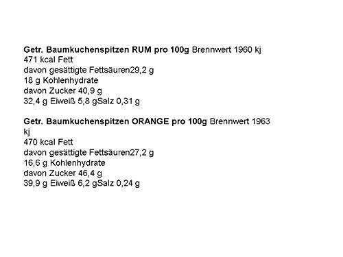 Baumkuchenspitzen 600g mit Alkohol Rum Und Orangenlikör 1.Wahl