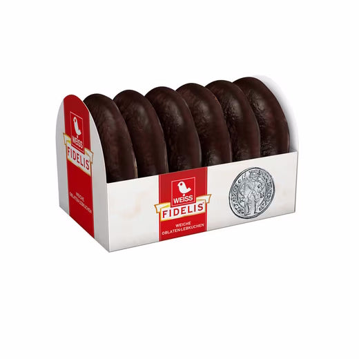 5 x 200 g. Weiss Fidelis feine weiche Oblaten Lebkuchen SCHOKO