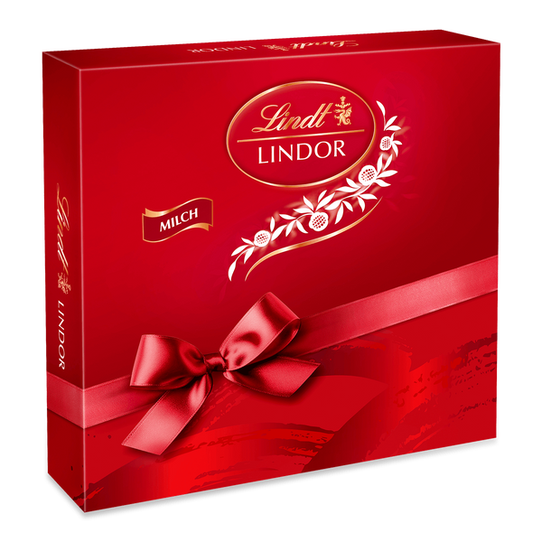 Lindt LINDOR Präsent Box Milch, 187g MHD 01/27