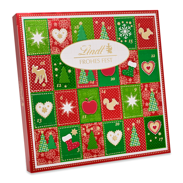 Lindt Frohes Fest Mini Tisch Adventskalender 115g