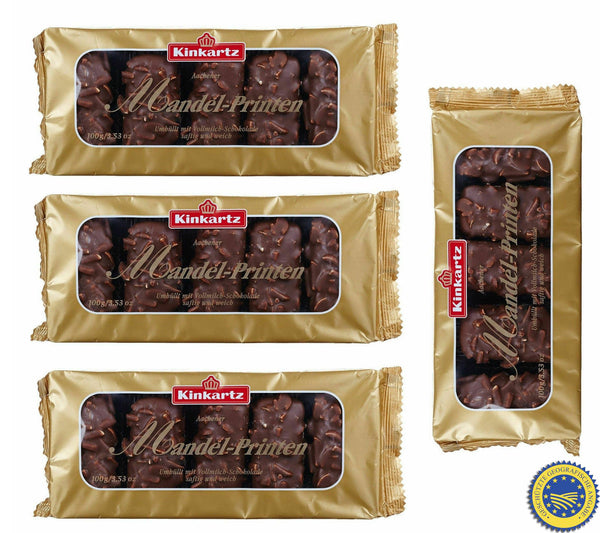 Kinkartz 4x 100gr Aachener Mandel-Printen Vollmilch schokolade MHD: 30/04/2026