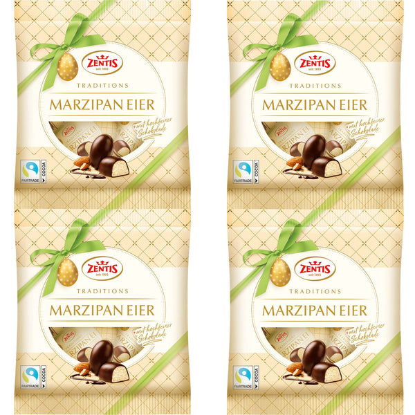 4x Zentis Marzipan-Eier 5x20g  | eine 100g Tüte x4 = 400g
