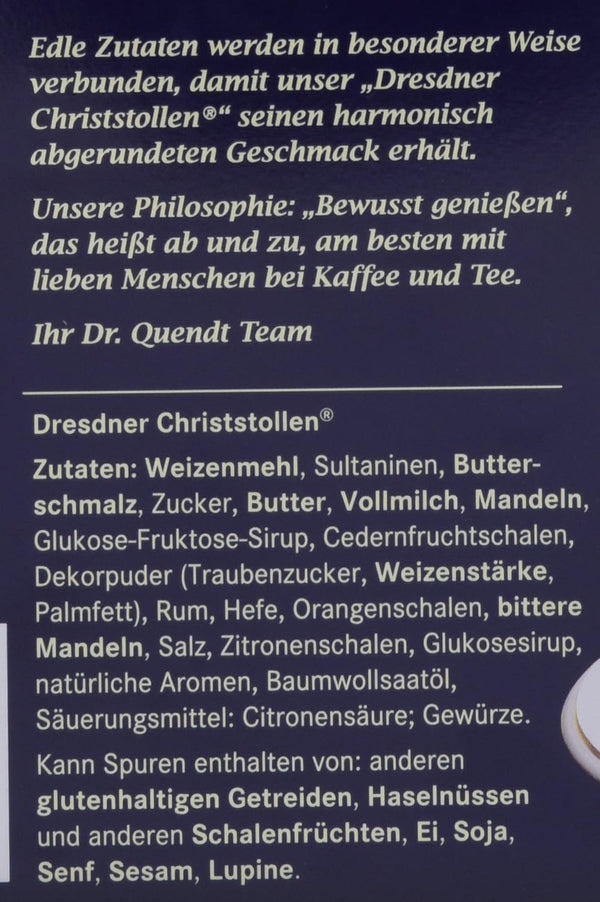 Original Dresdner Christstollen Rosinen Stollen in Geschenkdose 2 x 500 g