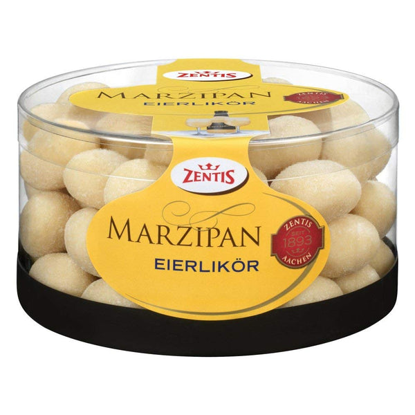 Zentis Eierlikör Marzipan Eier in 500g  Runddose